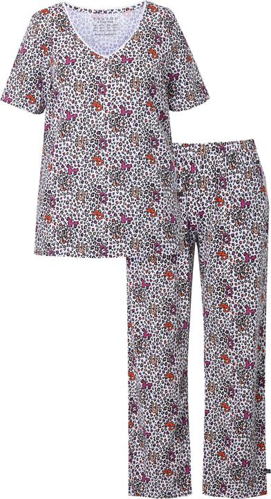 Produktbild TruYou Pyjama, Leomuster, V-Ausschnitt, Halbarm (50, 52)