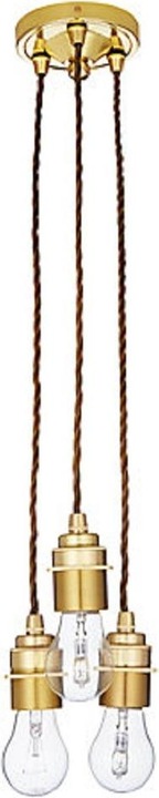 Calex Retro Pendant Polished Brass (E27)
