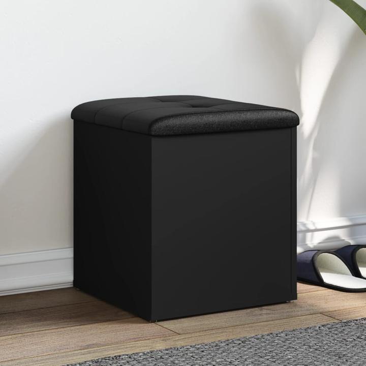 Image du produit vidaXL Banc avec espace de rangement Noir 42x42x45 cm (42 cm)