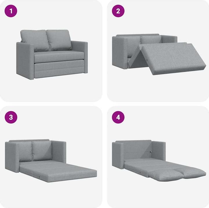 Actual product image vidaXL Bodensofa mit Schlaffunktion (2 person sofa)