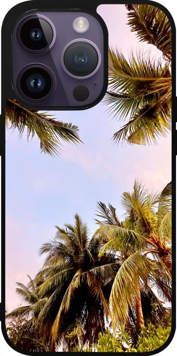 Image du produit PhoneLook Coque Silicone rigide noir Summer 2023 palm tree vibe (Apple iPhone 15 Pro)