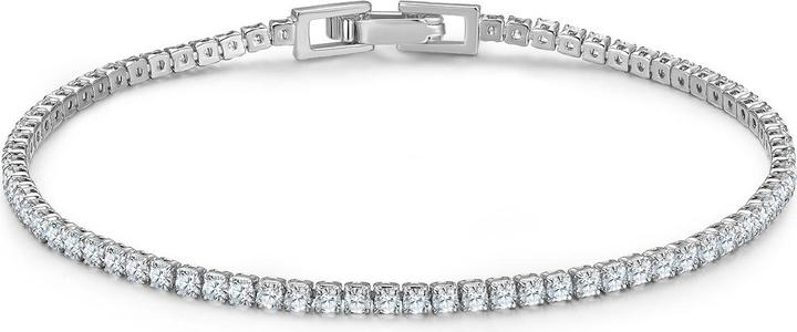Glanzstücke München Damen Sterling Silber Zirkonia Silber - 34416 (21 cm, Sterling Silber)