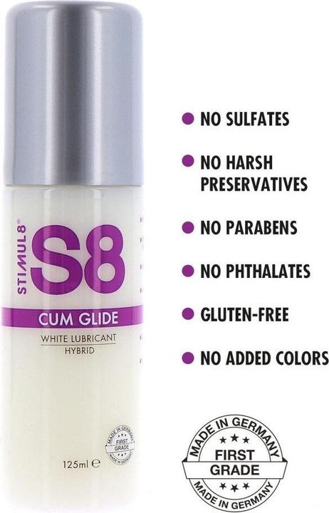 Actual product image Stimul8 Lubrifiant hybride S8 effet sperme 125ml (125 ml)