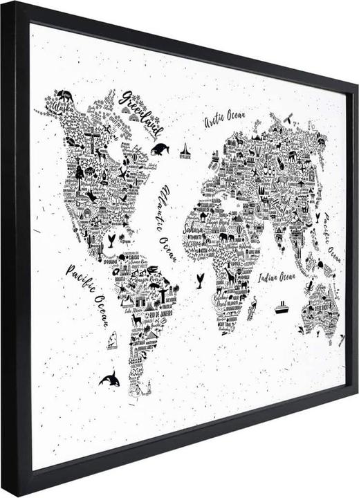 Immagine prodotto Trenddeko Mappa del mondo - Intorno al mondo (40 x 30 cm)