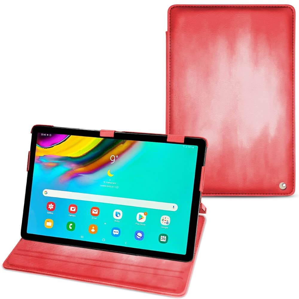 Noreve Lederschutzhülle horizontal (Galaxy Tab S5e), Tablet Hülle, Rosa