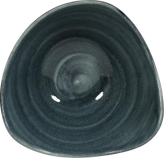 Actual product image Churchill Stonecast Patina Rustic Teal Triangle Deep Plate 15.3cm (1 x, 15.30 cm)