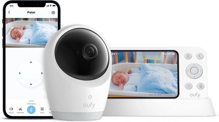 eufy Baby Monitor (Babyphone mit Kamera, 140 m)