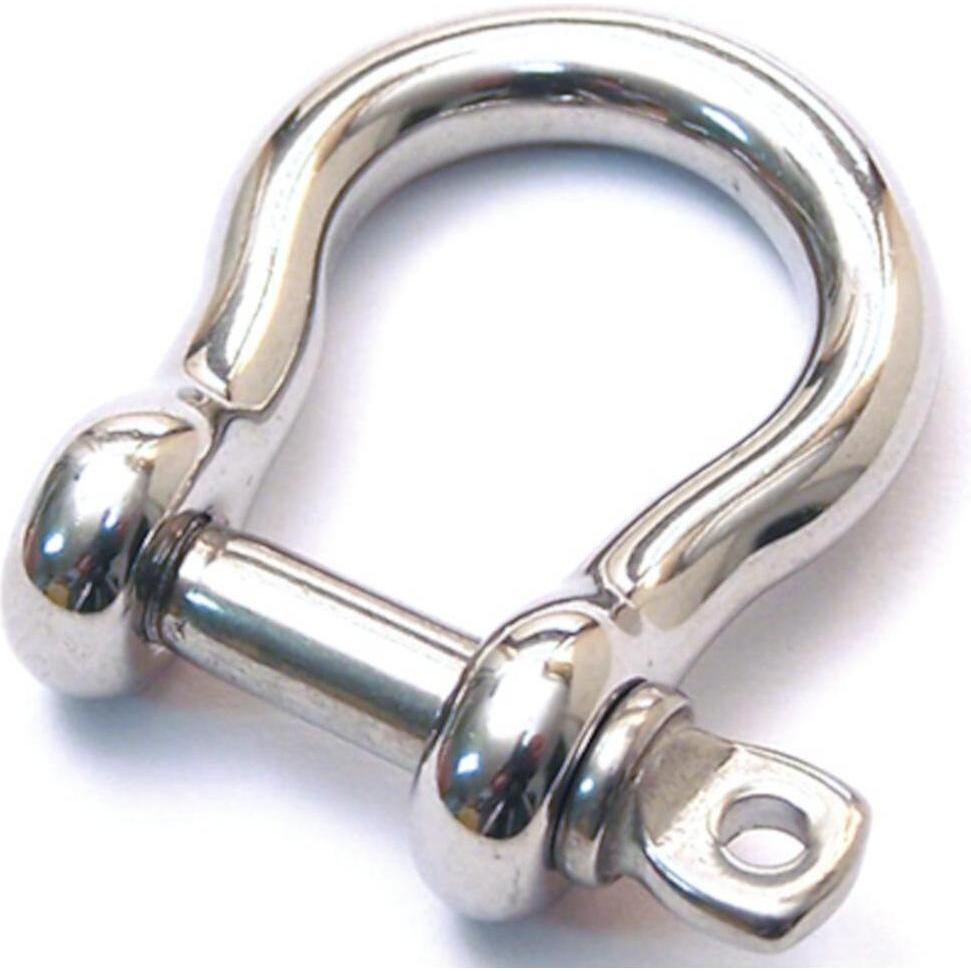 Pösamo, Accessori per stringhe + catene, Schäkel 19 mm geschweift verzinkt lose
