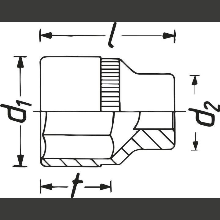 Image du produit HAZET Douille isolée de protection 3/8,12 mm (12 mm)