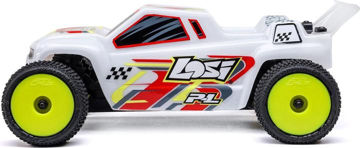 Actual product image Losi Micro-T 2S 1/28 2WD RTR Stadium Truck (Akku & Ladegerät enthalten), Weiss (RTR Ready-to-Run)