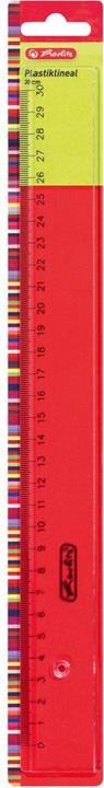 Herlitz Herl ruler plastic transp. (30 cm, Plastic)