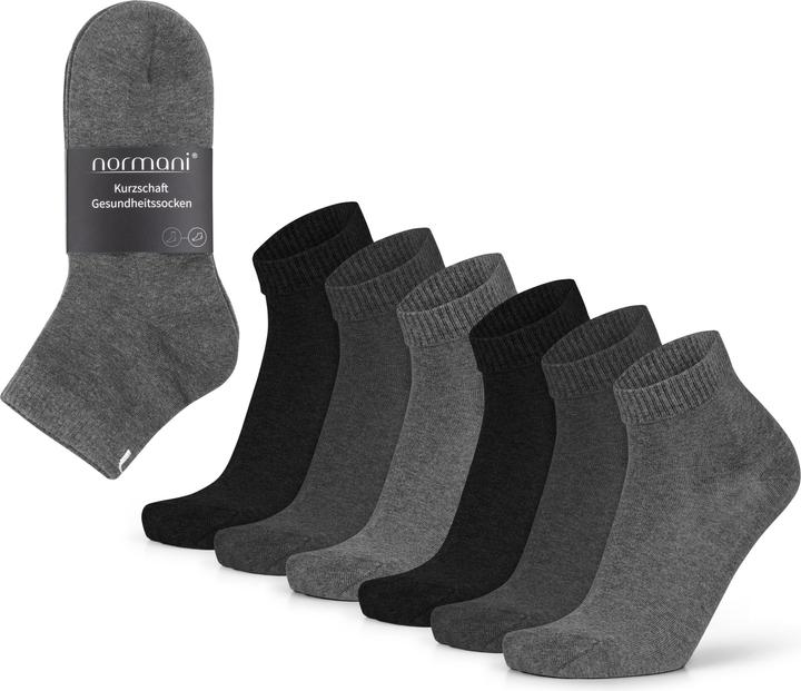 Actual product image Normani 6 Paar Kurzschaft Gesundheitssocken mit Komfortbund (pack of 6, 39 - 42)