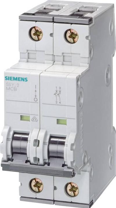 Produktbild Siemens MCB 2 Pole Type C 10kA 6A 400V