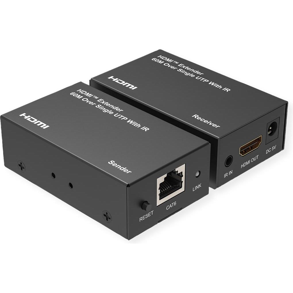 Value HDMI Extender via Cat5e/6 60m (HDMI), Video Kabel