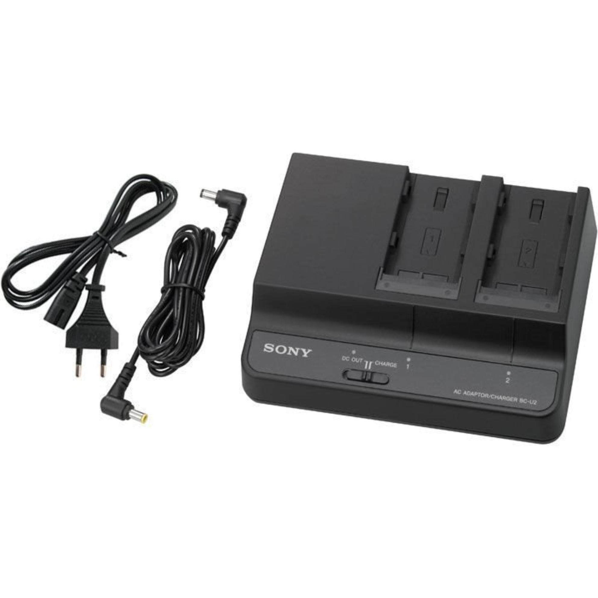Sony BC-U2 Twin für BP-U (Kamera Akku Ladegerät), Kamera Stromversorgung, Schwarz