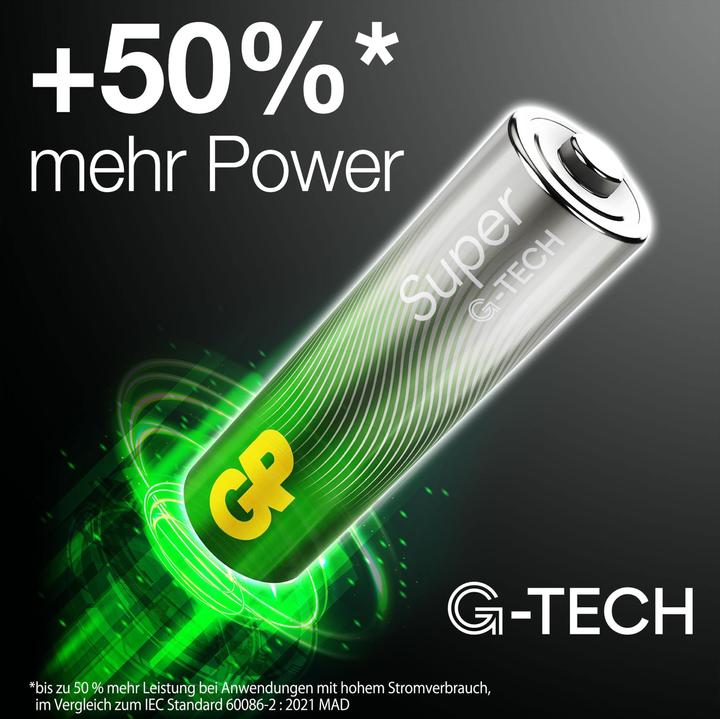 Produktbild GP Batteries 1x24 GP Super Alkaline AAA 1,5V Batterie Packs 03024AETA-B24 (24 Stk., AAA)