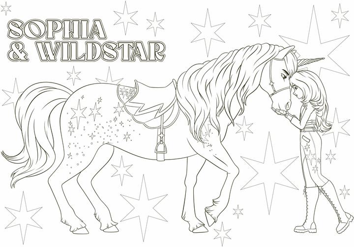 Actual product image Unicorn Academy - My colouring book