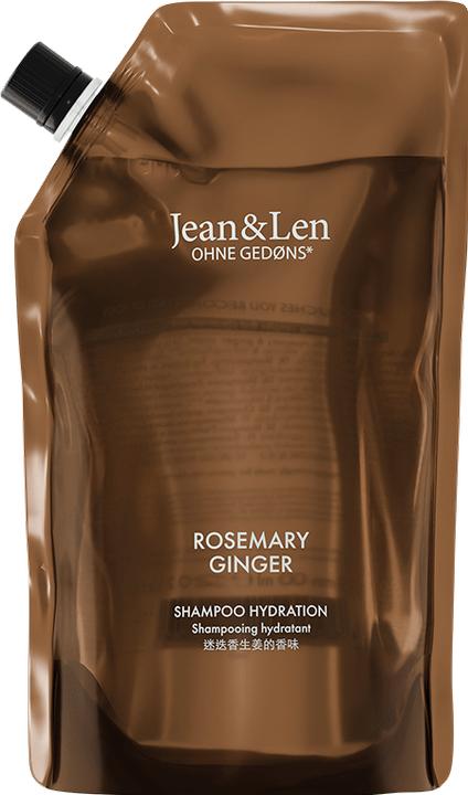 Jean & Len Shampoo Rosemary/Ginger Refill, 600 ml (600 ml, Shampoo liquido)