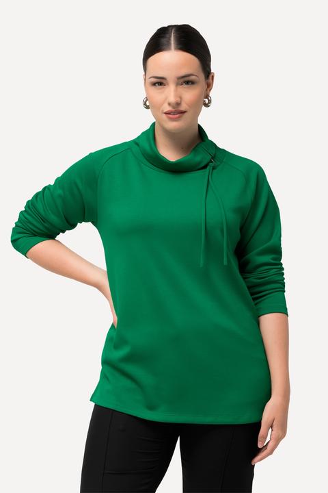 Produktbild Ulla Popken Sweatshirt, Modalmix, Stehkragen, Zipper, Langarm (58)