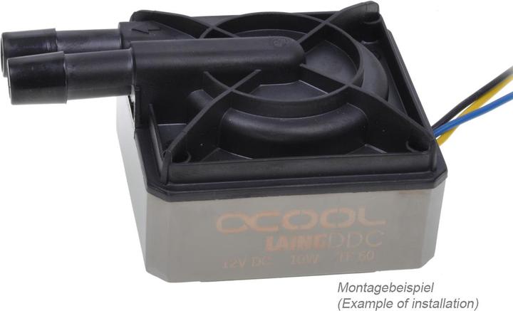 Actual product image Alphacool DDC metal bottom black nickel