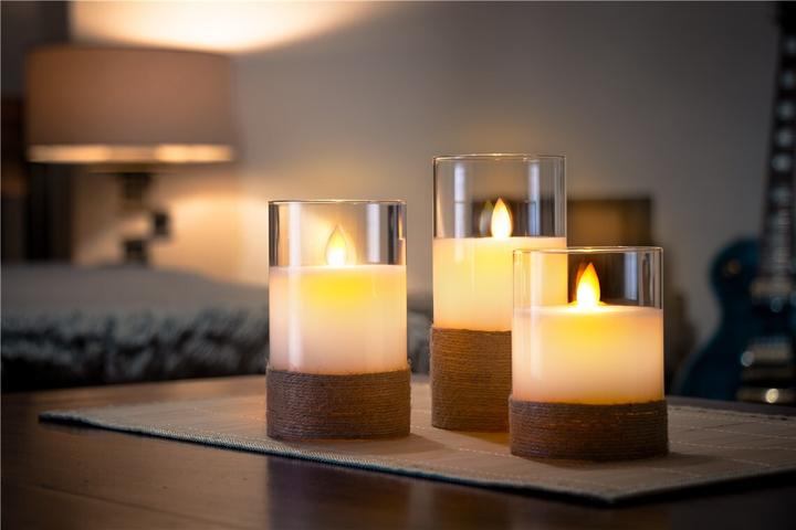 Productafbeelding Goobay LED kaarsen van echte was (3 x)