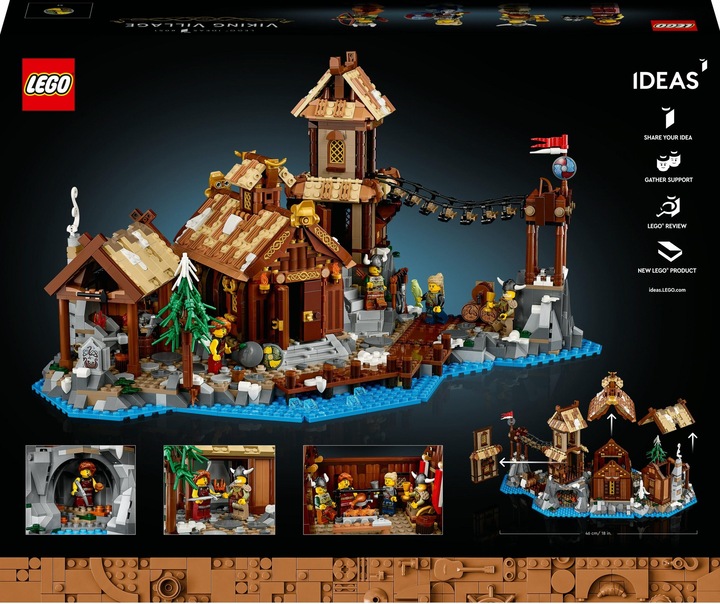 Produktbild LEGO Wikingerdorf (21343, LEGO Ideas, LEGO Seltene Sets)