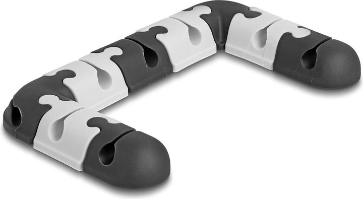 Produktbild Delock Kabelhalter selbstklebend modular Set 9 Stück schwarz