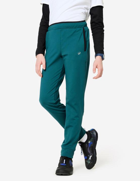 Actual product image Domyos Jogginghose Kinder warm atmungsaktiv - dunkelgrün/schwarz (140)