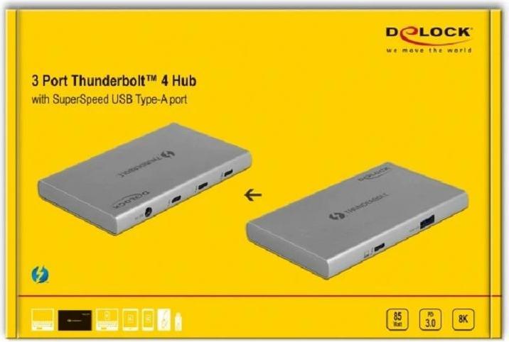 Actual product image Delock Docking station Thunderbolt 4 (Thunderbolt, 5 Ports)