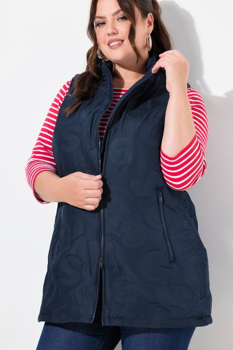 Immagine prodotto Ulla Popken Gilet idrorepellente HYPRAR con collo alto e zip a doppio cursore (42, 44)