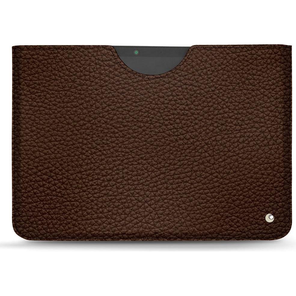 Noreve Lederschutzhülle (Microsoft Surface Pro X), Tablet Hülle, Braun
