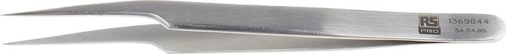Immagine prodotto RS PRO Pinzetta in acciaio inossidabile resistente all'acido, punta fine, 115 mm