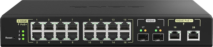 Produktbild QNAP QSW-M2116P-2T2S (20 Ports)