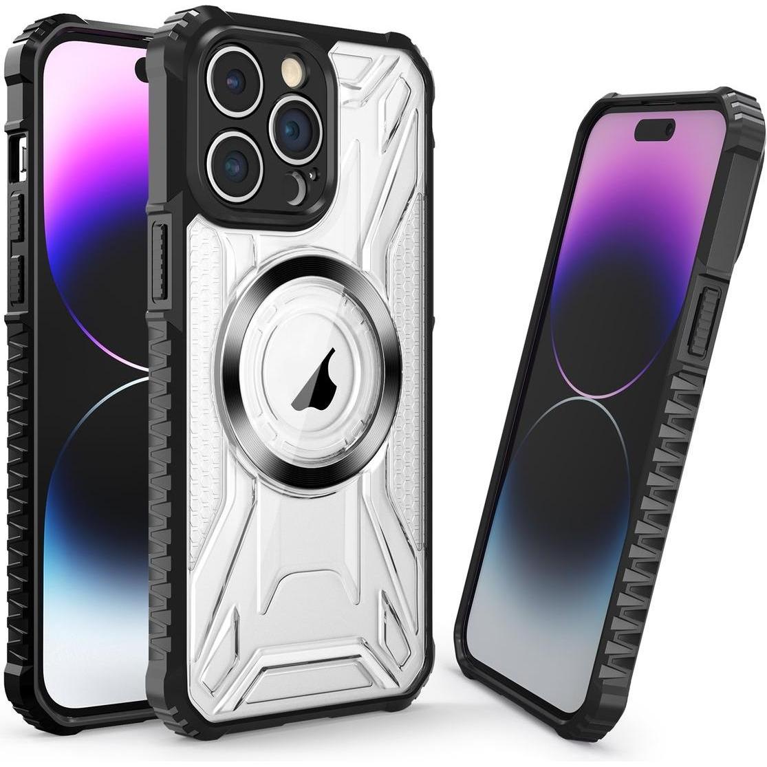 König Design Hülle für Apple iPhone 15 Pro Handy Schutz Case Cover Magsafe Bumper Etui Schale (Apple iPhone 15 Pro), Sma...