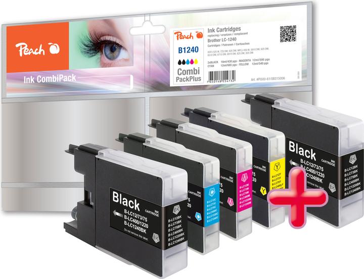 Image du produit Peach LC-1240 Encres Multipack (C, CF, M, Y)