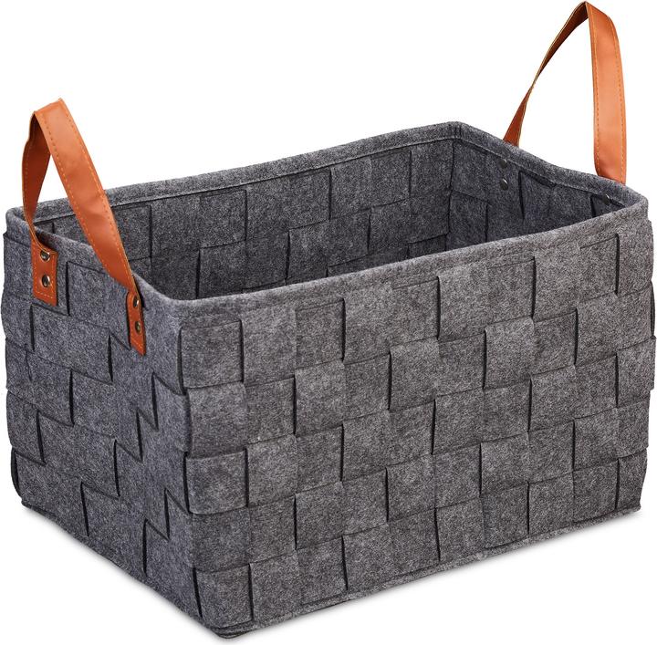 Produktbild Relaxdays Aufbewahrungskorb (1 x, 40 x 30 x 26 cm)