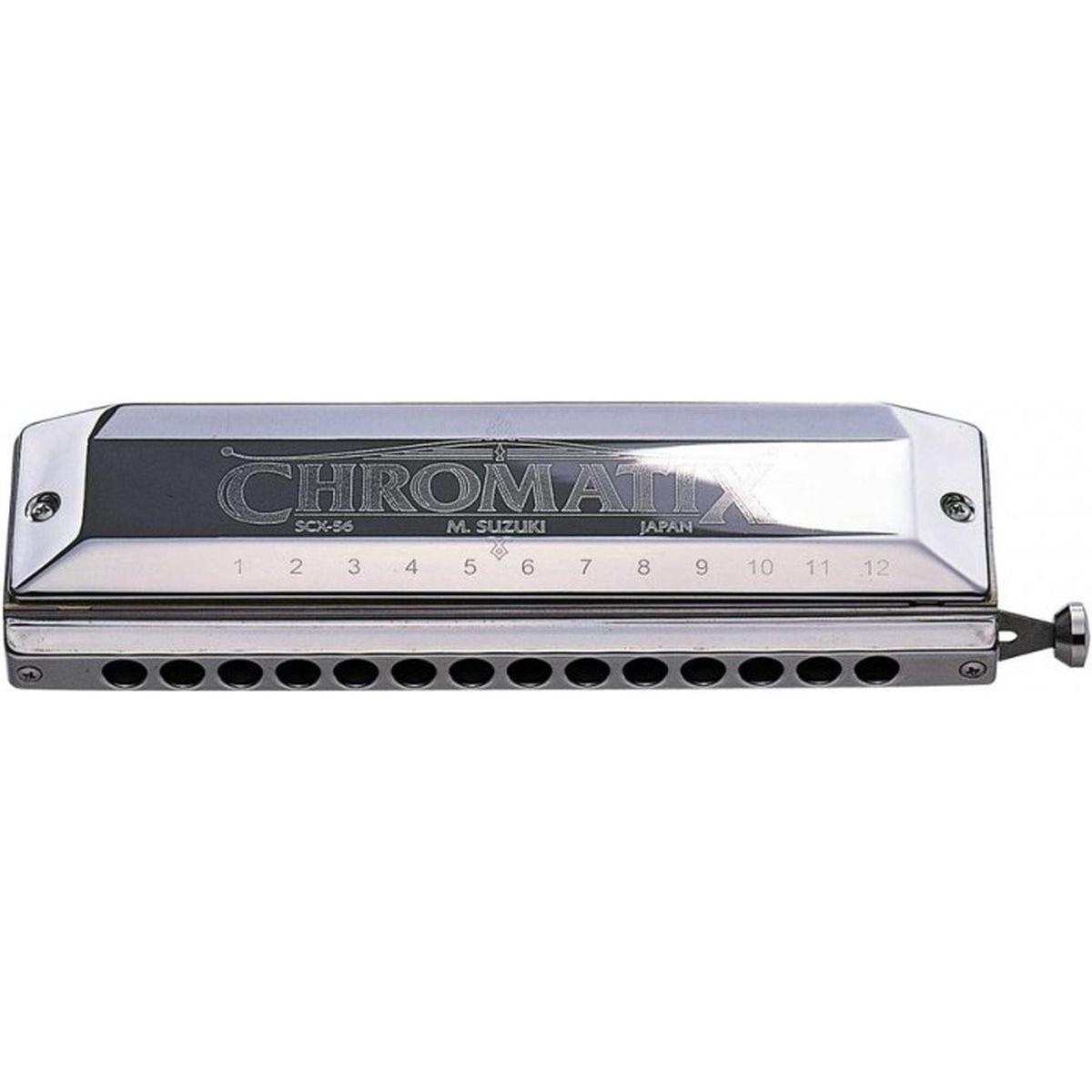 Suzuki Chromatix S-SCX-56-C chromatische mondharmonica C (Mundharmonika, Chromatisch) (SCX-56-C)