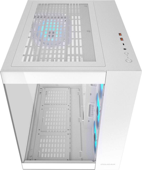 Actual product image Cougar Boitier Moyen Tour ATX FV150 RGB avec panneaux vitrés (Blanc) (mATX, Mini-ITX, ATX)