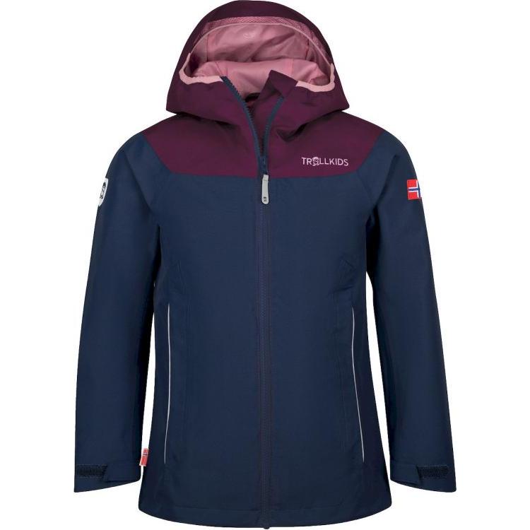 Trollkids, Mädchen, Jacke, Bergen Jacket (92), Blau, 92