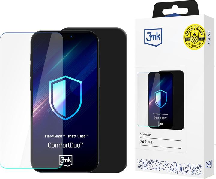Actual product image 3MK Zestaw ComfortDuo Matt Black do Samsung Galaxy S25 czarny/black (Samsung Galaxy S25)