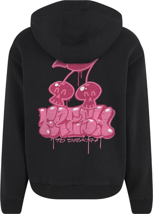 Produktbild MT Fresh to Death Cherries Fluffy Zip Hoody black S (S)