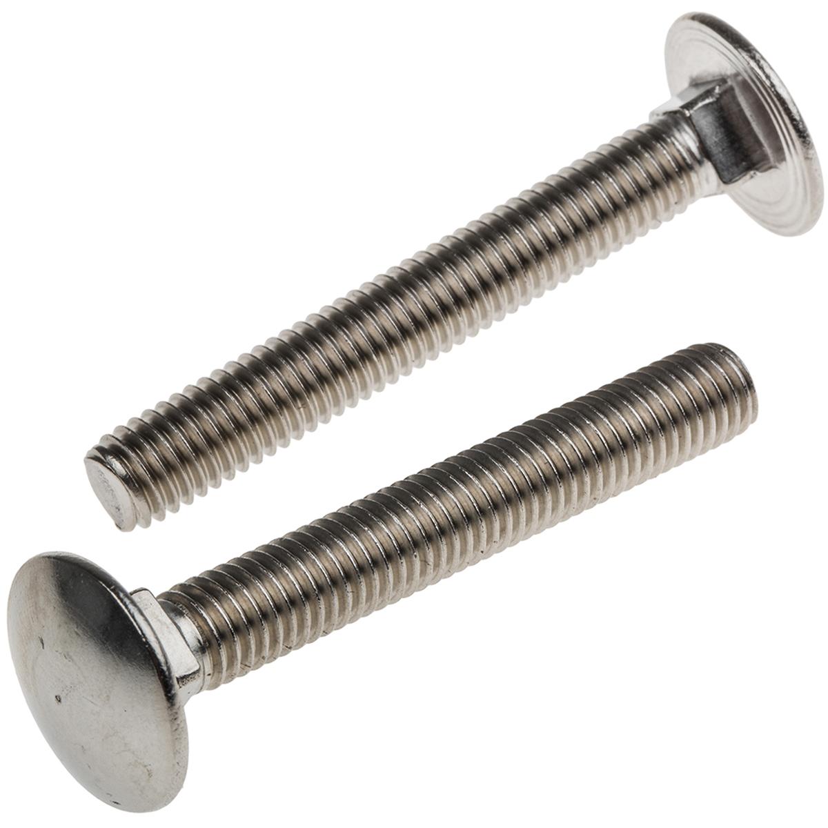 RS PRO, Viti, 8X60 Coach Bolts A2 in acciaio inossidabile