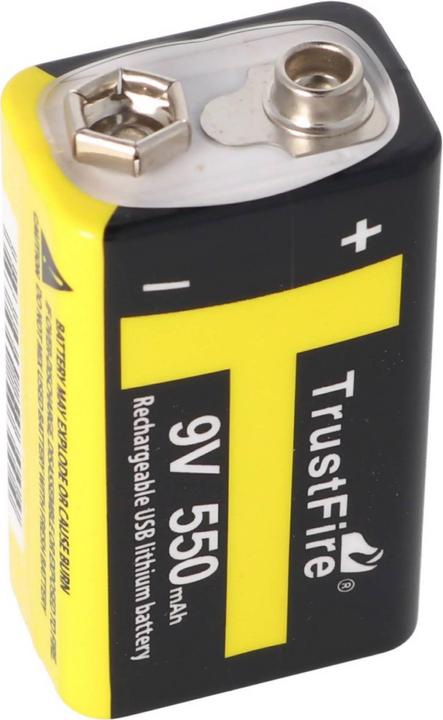 Produktbild Trustfire 9V-Block mit USB Ladefunktion (1 Stk., 9V Block, 550 mAh)