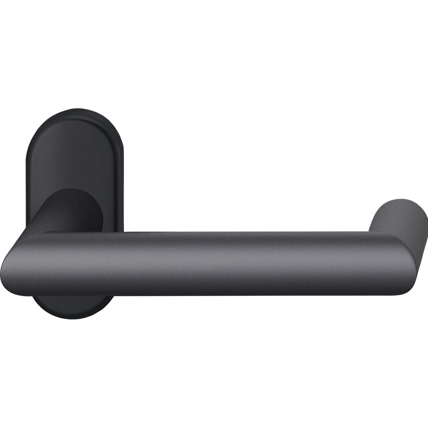 FSB, Türgriff + Fenstergriff, FH-Rahmentürdücker 09 1016 Standflügel Aluminium schwarz matt (Türgarnitur)