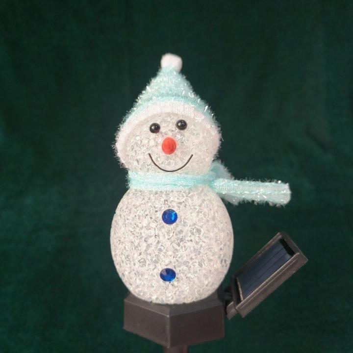 Image du produit Hermex LED Solarlampe Schneemann Solarleuchte Gartenbeleuchtung Dekoleuchte (IP55)