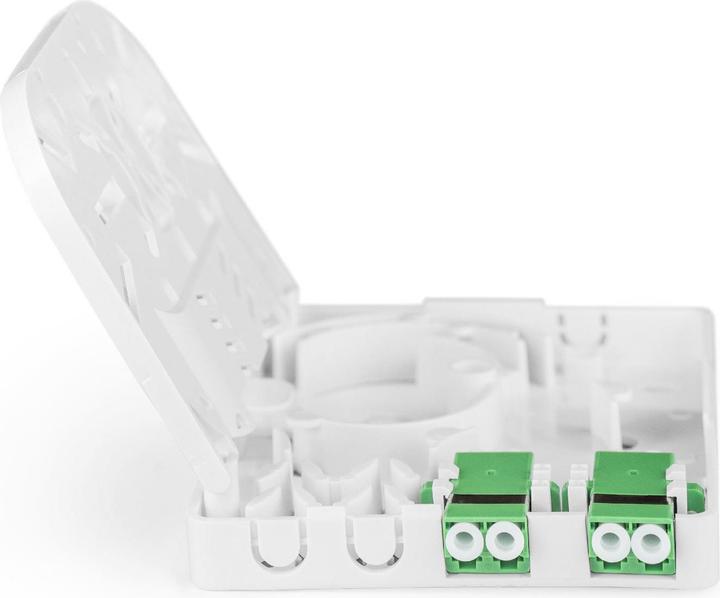 Produktbild Digitus FTTH anschlussdose mit 2x LC (APC) DX Adapter Wand montage