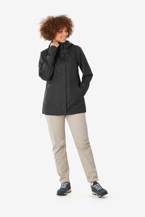 Immagine prodotto Quechua Wanderjacke Damen wasserdicht - NH500 schwarz (L)