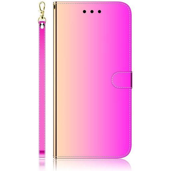 MU Style Mirror Surface Bookcover Series (Huawei P40), Smartphone Hülle, Rosa
