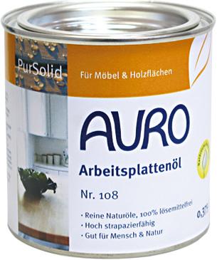 AURO Arbeitsplattenöl 108 (Pur Solid, 0.50 l)
