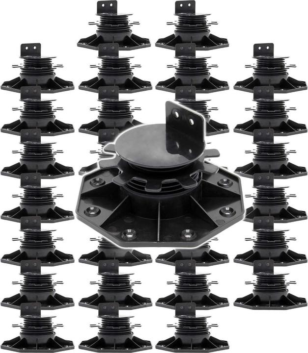 Actual product image XPOtool Corner Support Feet Set of 30 2700kg Capacity Feet Adjustable in Height 33-64mm Terrace (30 x)